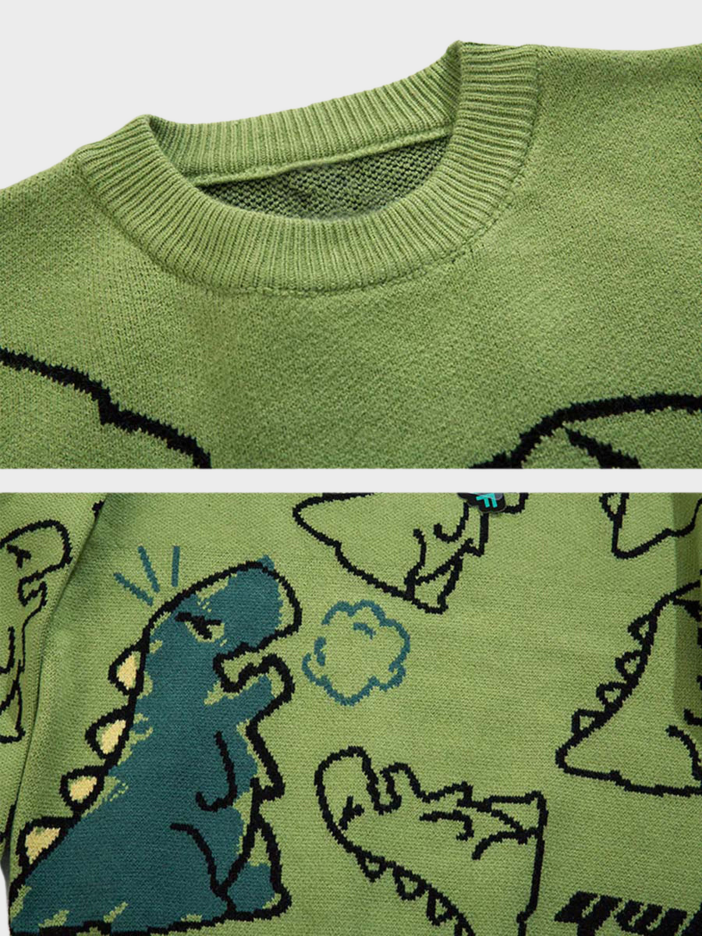 Dino Clash Knit Sweater