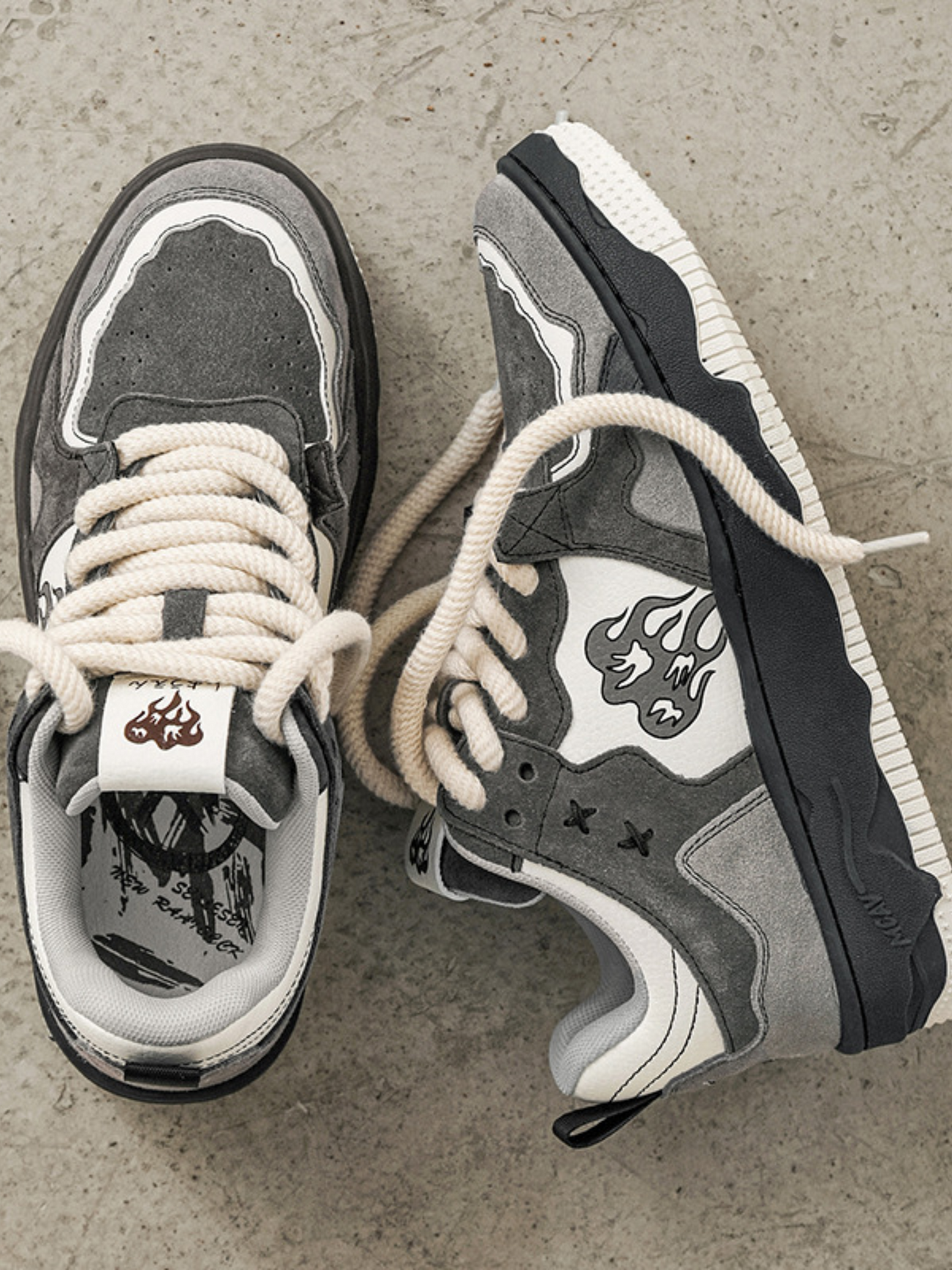 Retro Flame Sneaker