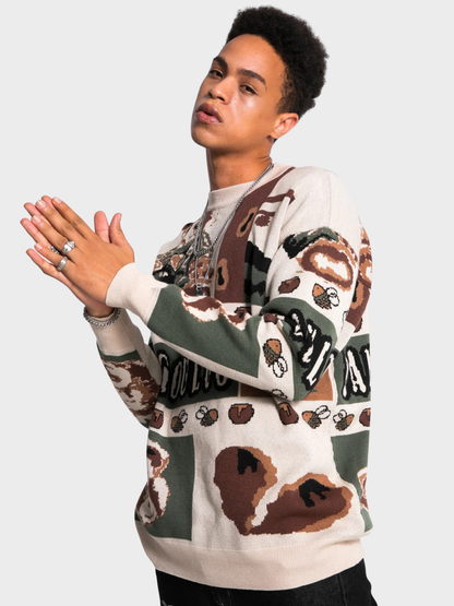 Woodland Bear Knit Sweater