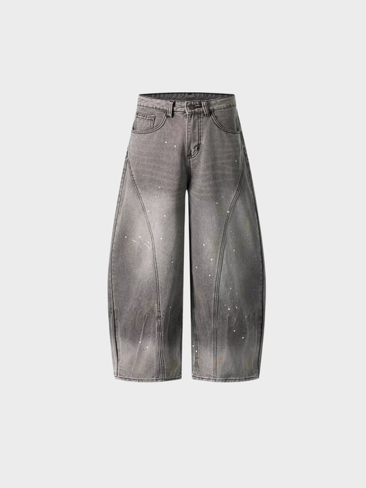 Smoky Barrel Wide Denim Jeans