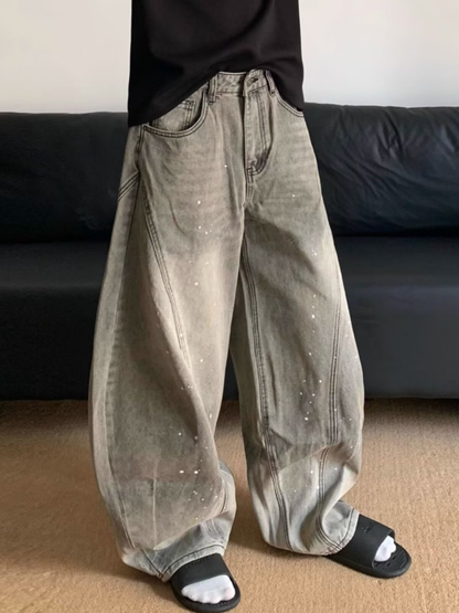 Smoky Barrel Wide Denim Jeans