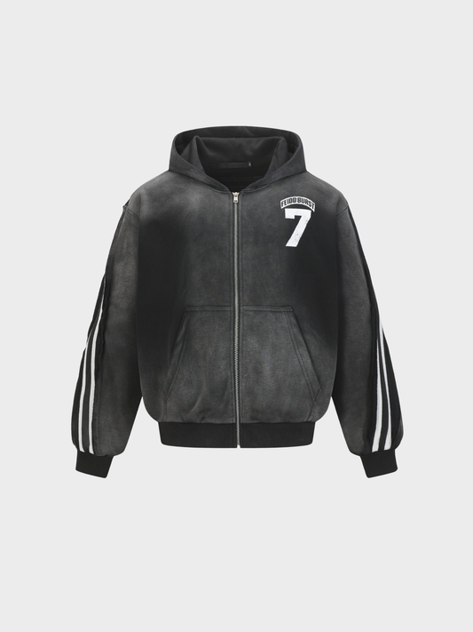 Varsity Shadow Zip Hoodie