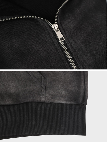 Varsity Shadow Zip Hoodie