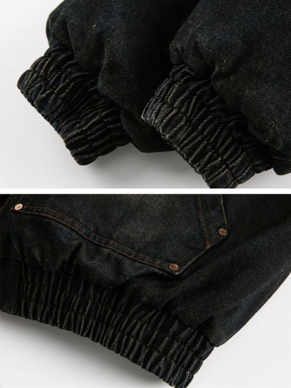 Frosted Relic Fur-Lined Denim Jacket