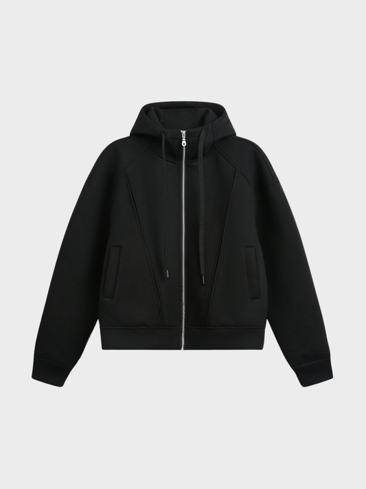 Deconstructed Contour Zip Hoodie