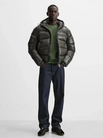 Obsidian Hooded Puffer Jacket