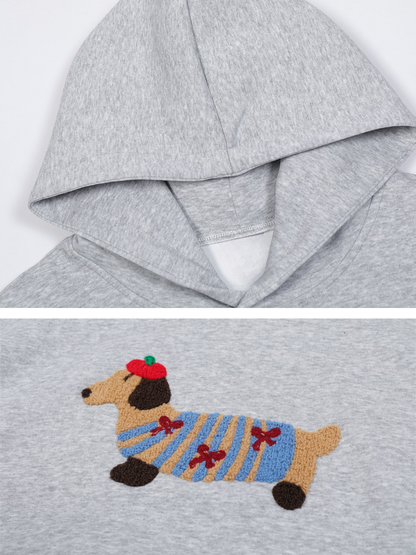 Amalfi® Cozy Pup Embroidered Hoodie