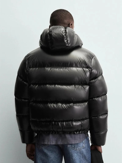 Obsidian Hooded Puffer Jacket