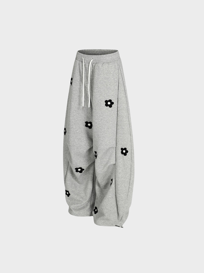 Amalfi® Embroidered Bloom Barrel Sweatpants